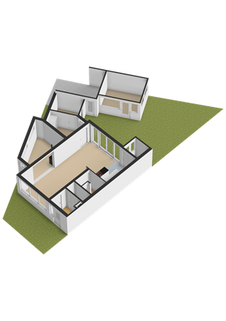 Floorplan - Dopperstraat 64, 3752 JH Bunschoten-Spakenburg